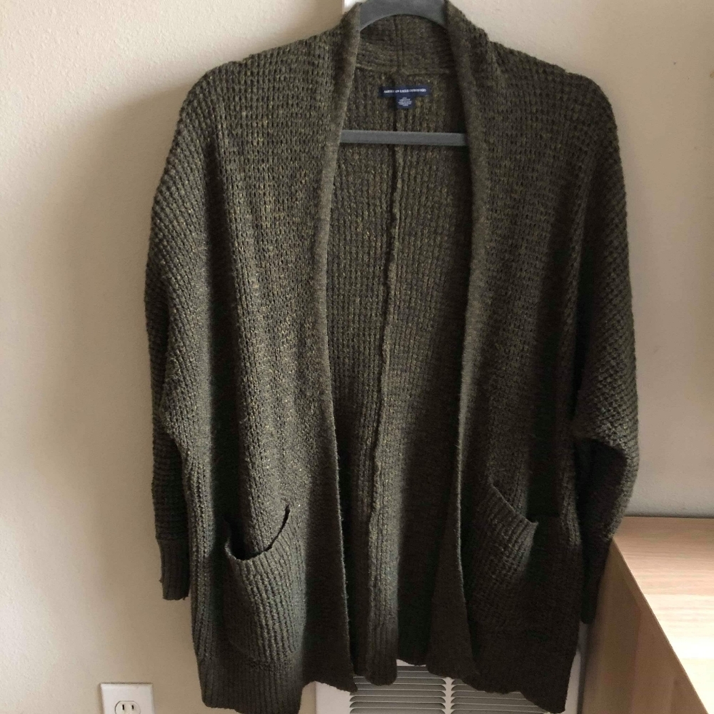 American Eagle oversized knit cardigan